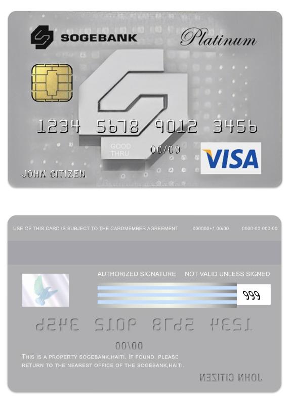 Haiti SogeBank visa platinum card